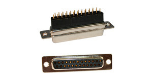 172 series d-sub high rise connector | 25 pin d-sub