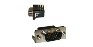 right angle male HD15 connector