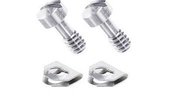 Pack of 40 NorComp D-Sub Tools & Hardware Compression Inserts Metalized Plastic, 