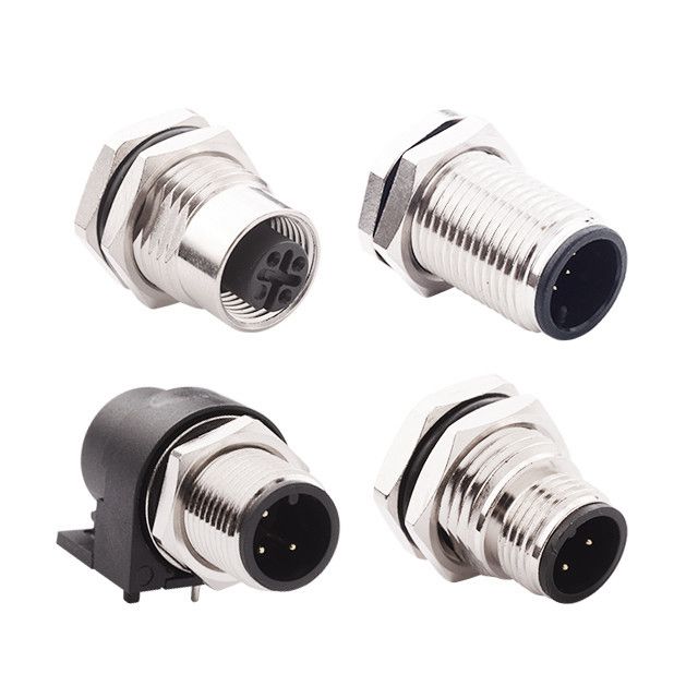 M12 4 Pin Waterproof Cable Connector - LEADER GROUP