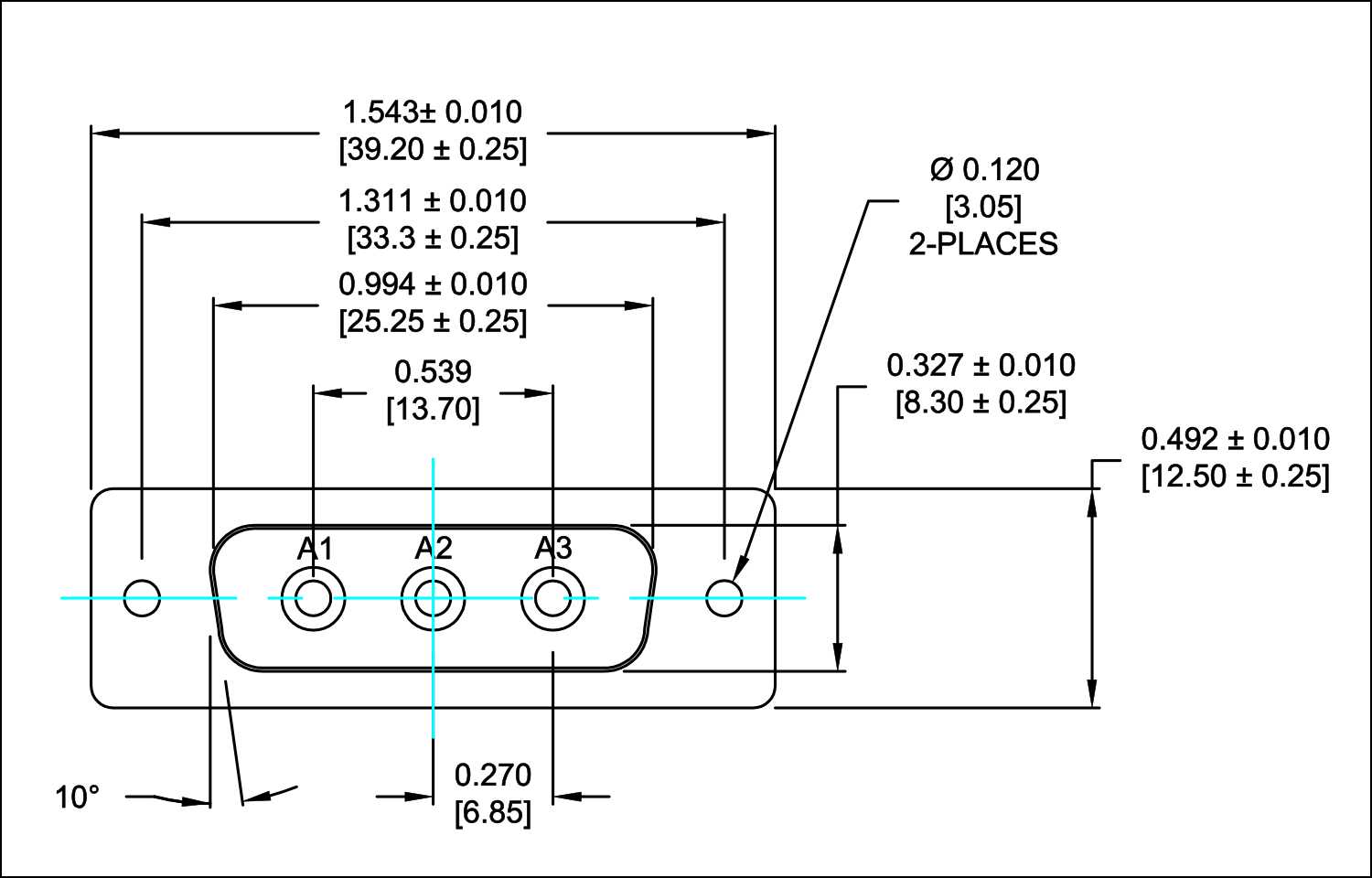 3w3 connector - contact configuration