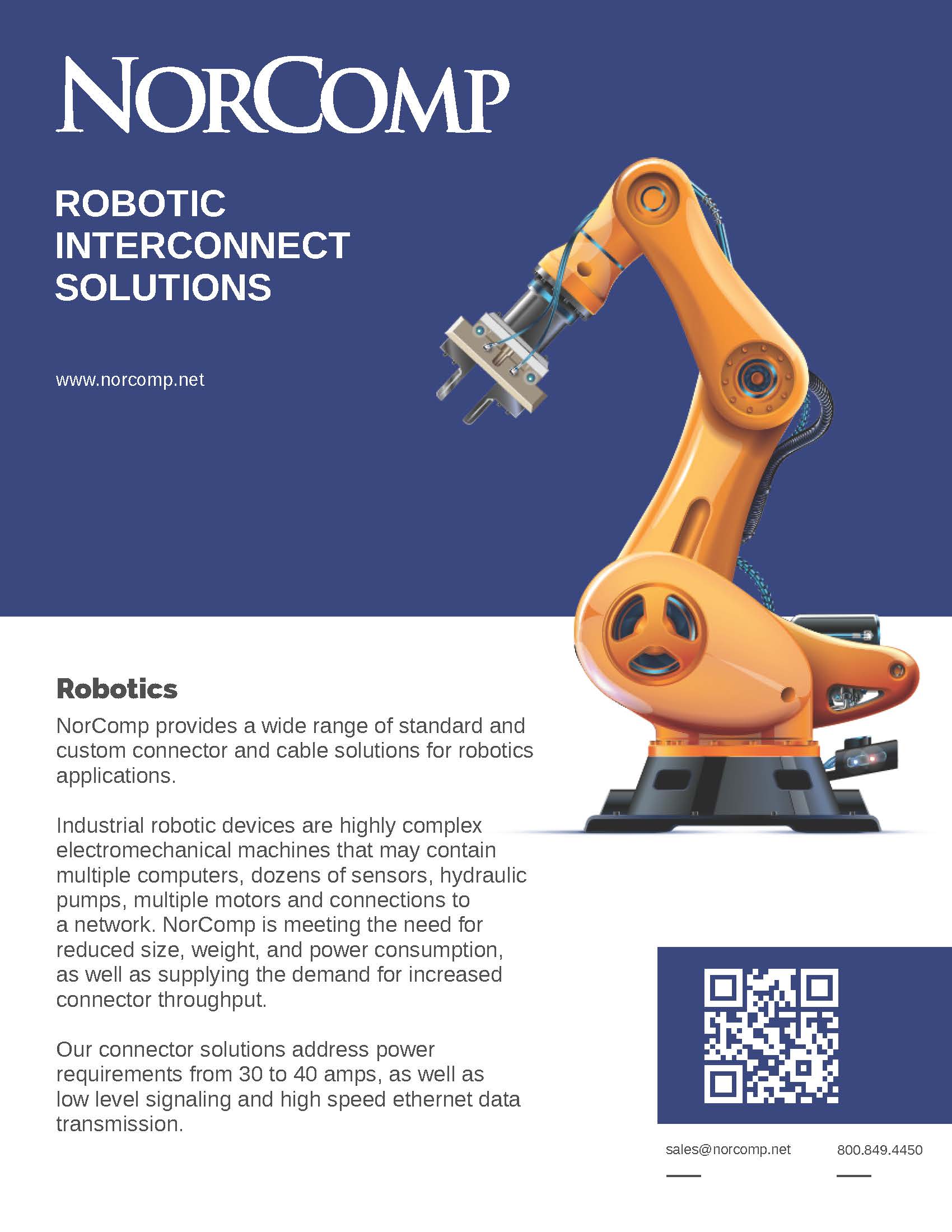 NorComp Robotic Connectors Application Highlights